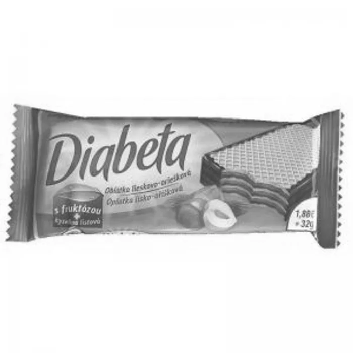 Diabeta oplatka oříšková polomáčená 32g